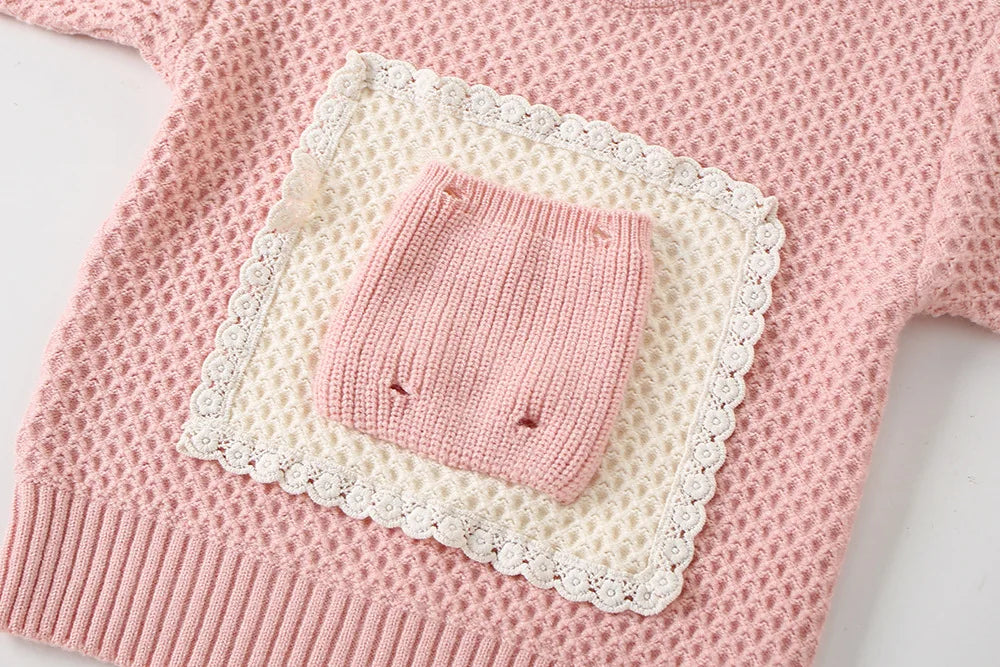 Bunny Pocket Knit Set
