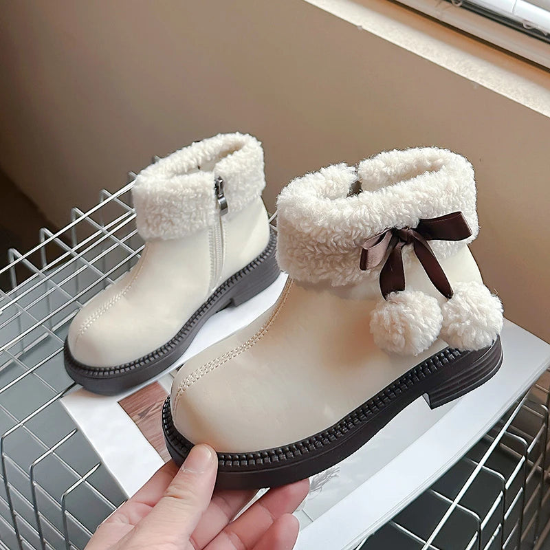 Pom-Pom Lined Winter Boots