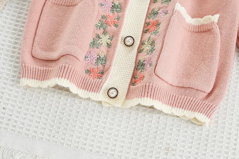 Blush Petal Knit Set – Where Sweetness Meets Comfort