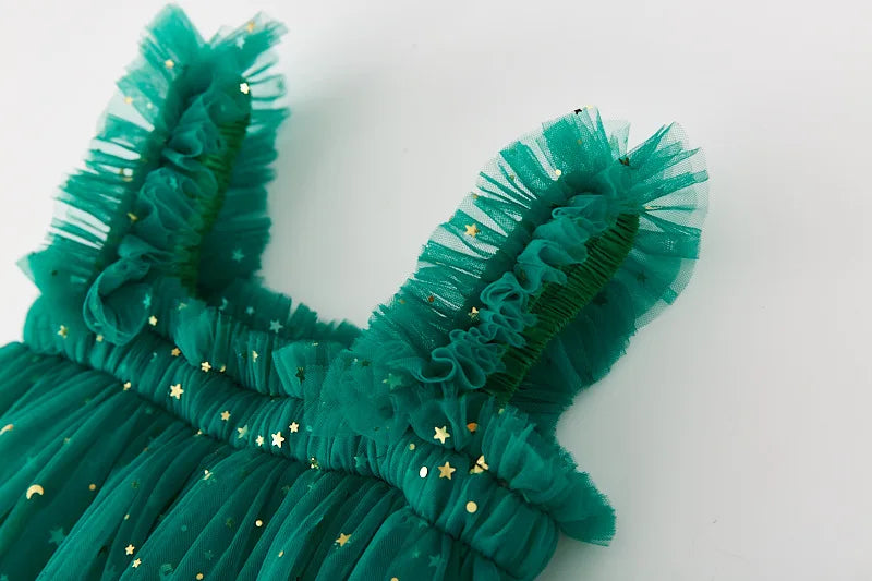 Christmas Starry Tulle Dress