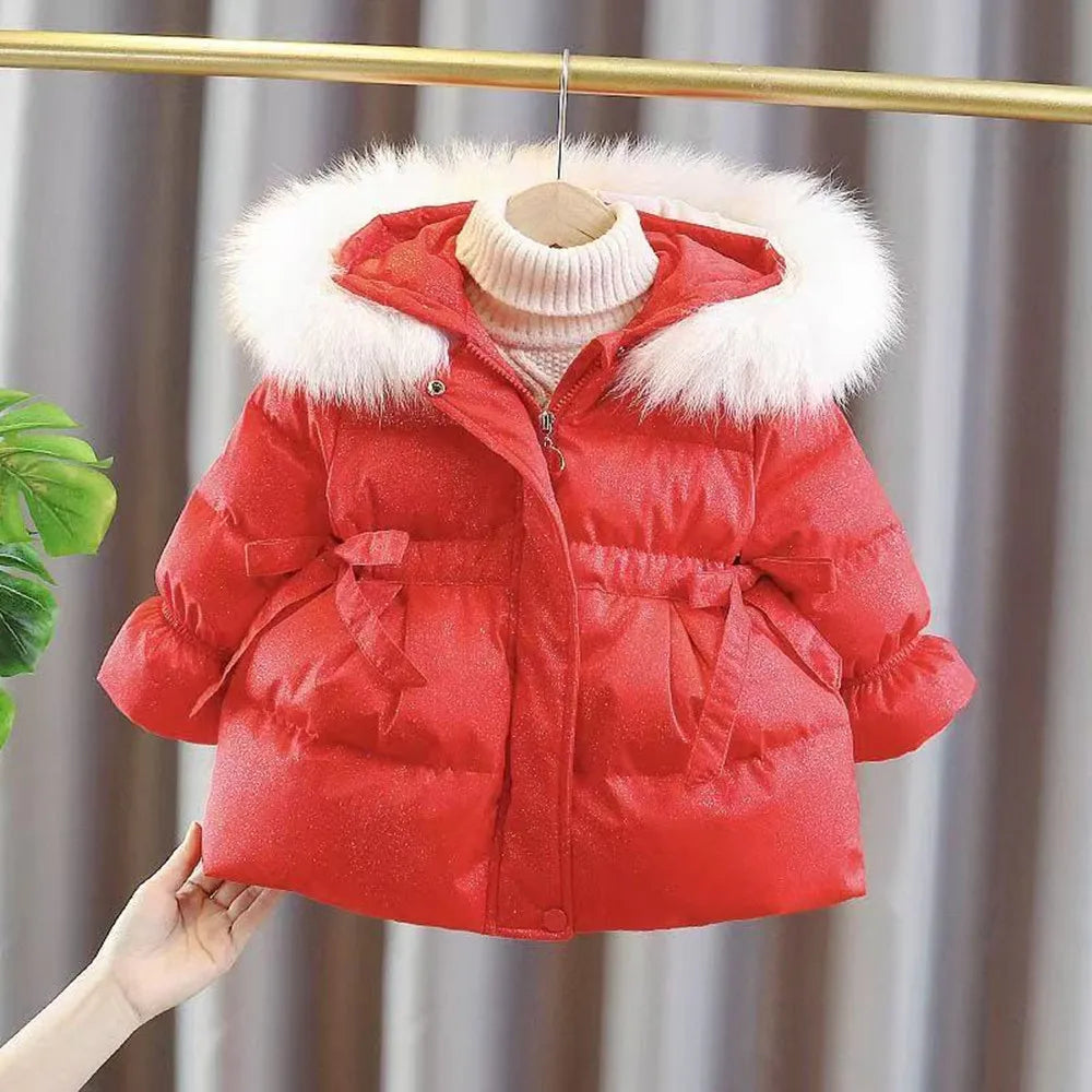 Little Snowberry Red Winter Coat