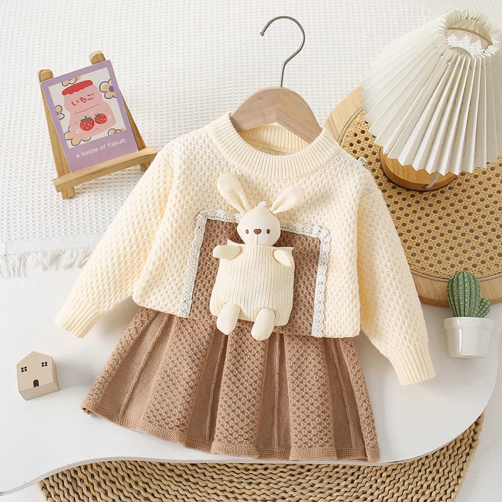 Bunny Pocket Knit Set
