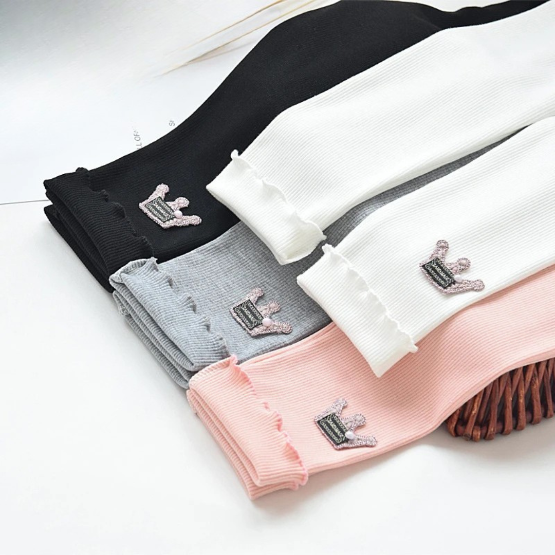 Princess Crown Leggings for Girls