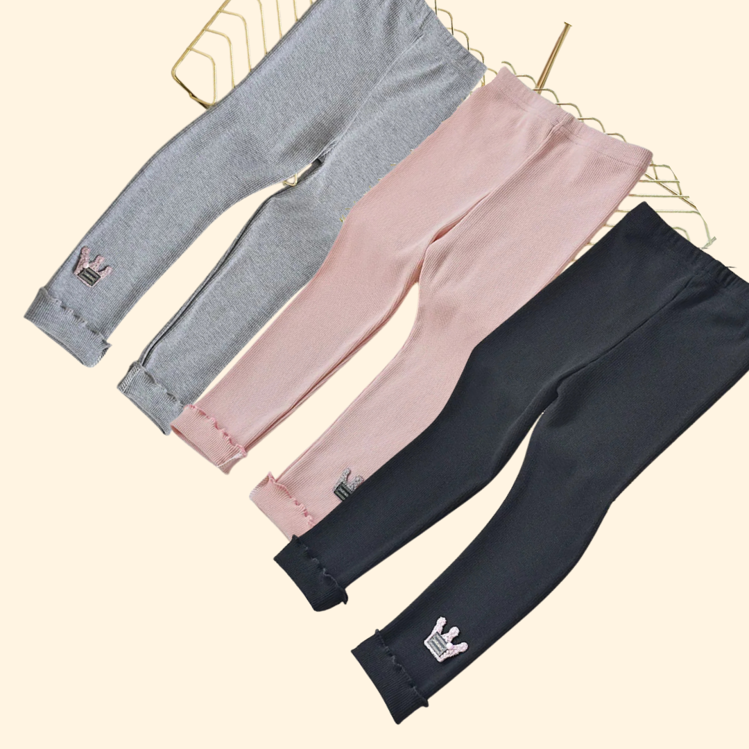 Princess Crown Leggings for Girls