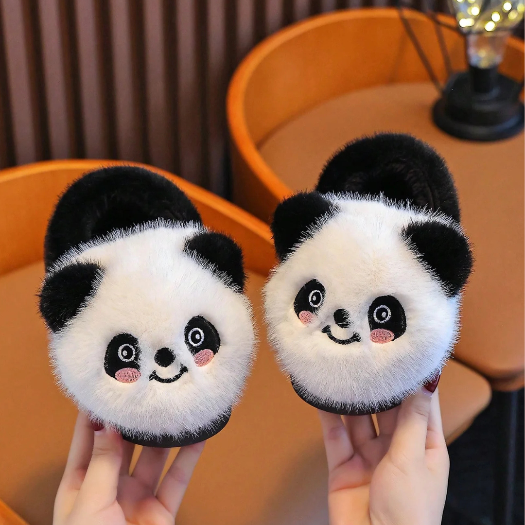 Panda Snuggles Plush Slippers