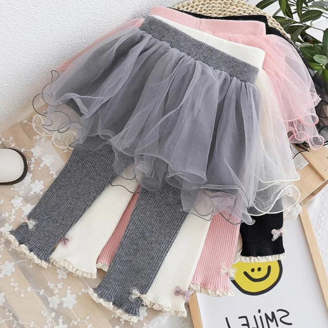 Tulle Skirt Leggings for Girls
