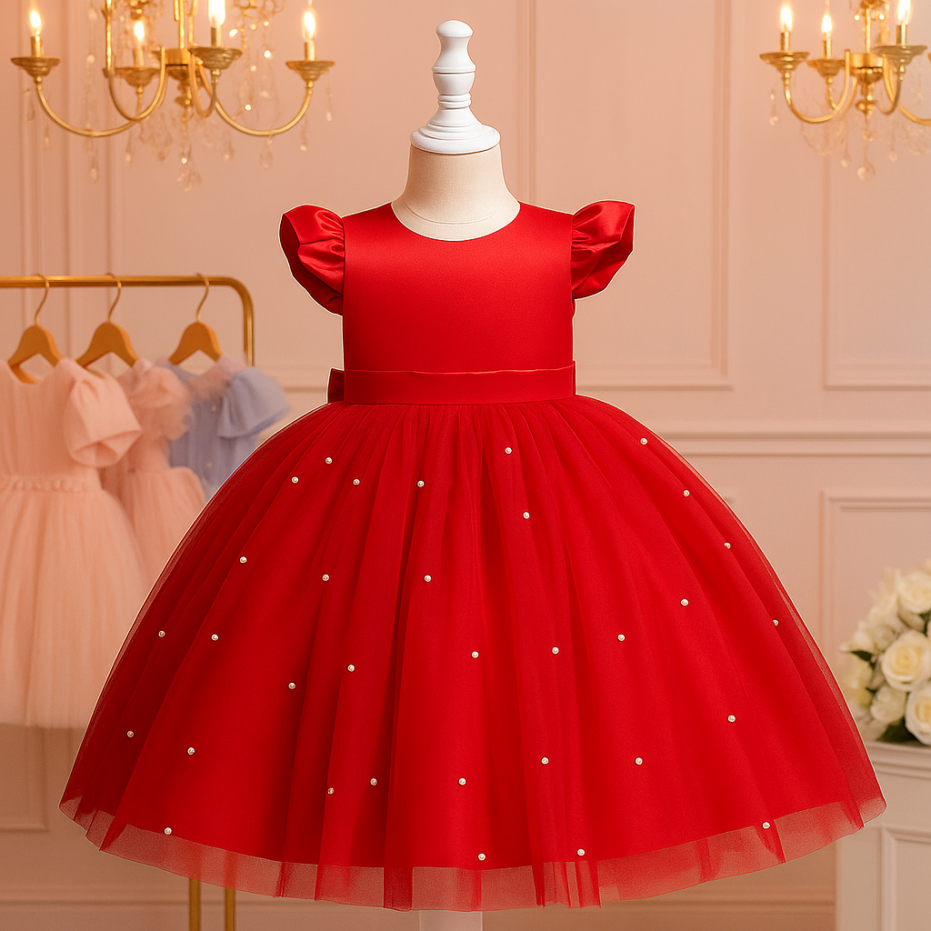 Alice Red Kids' Party Dress