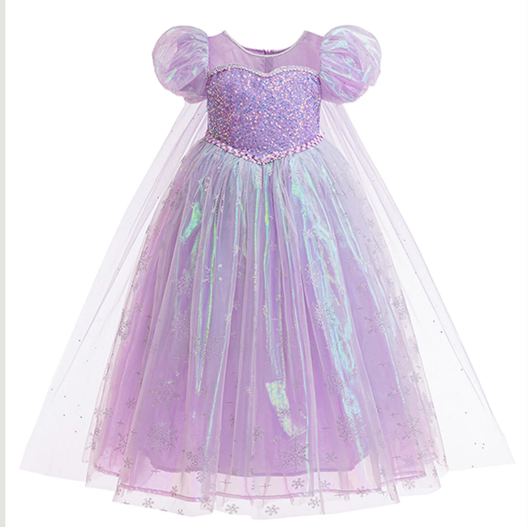 Luna Sparkle Princess Dress – Lilac Magic