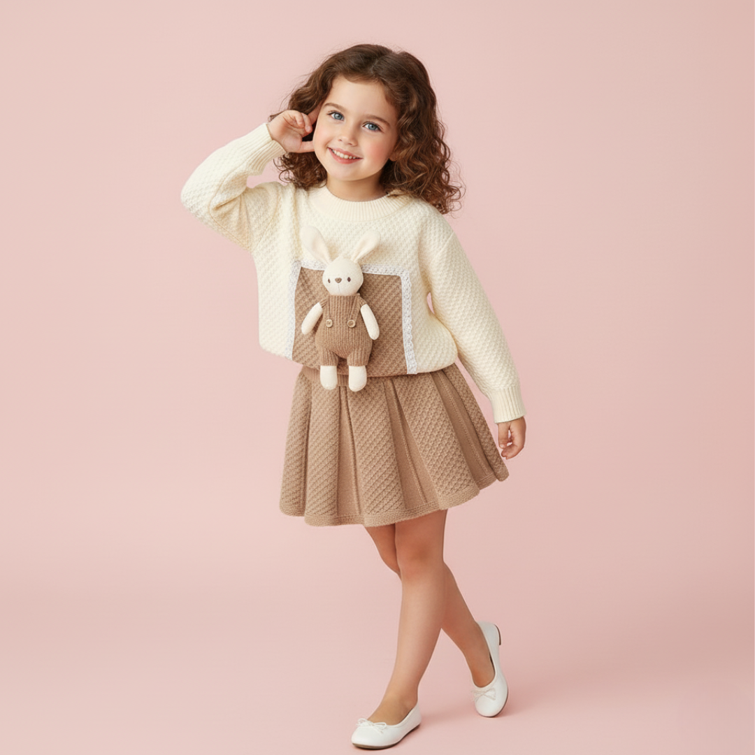Bunny Pocket Knit Set
