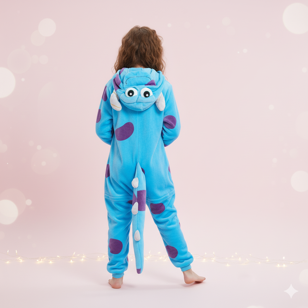 Blue Monster Kigurumi for Mom and Child