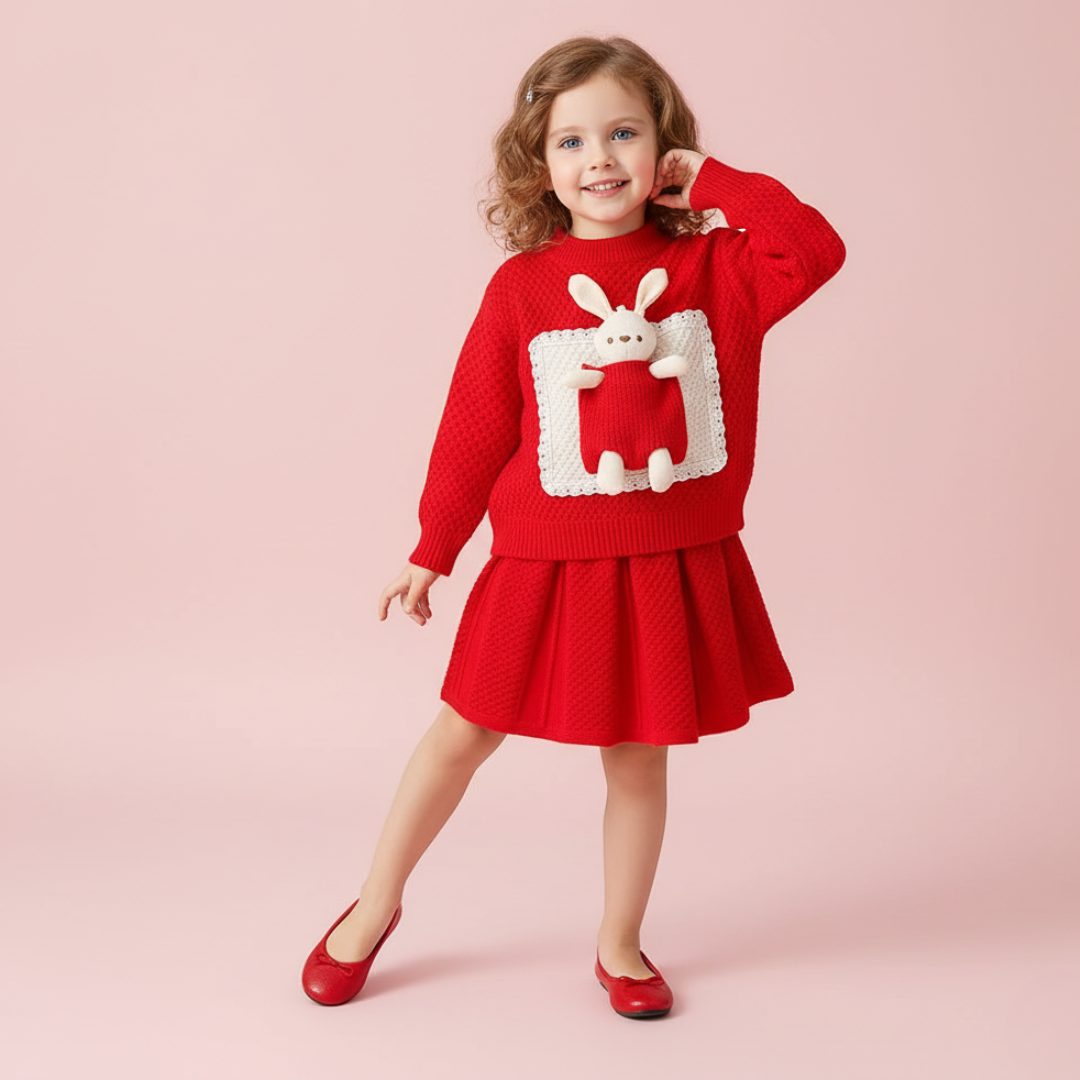 Bunny Pocket Knit Set