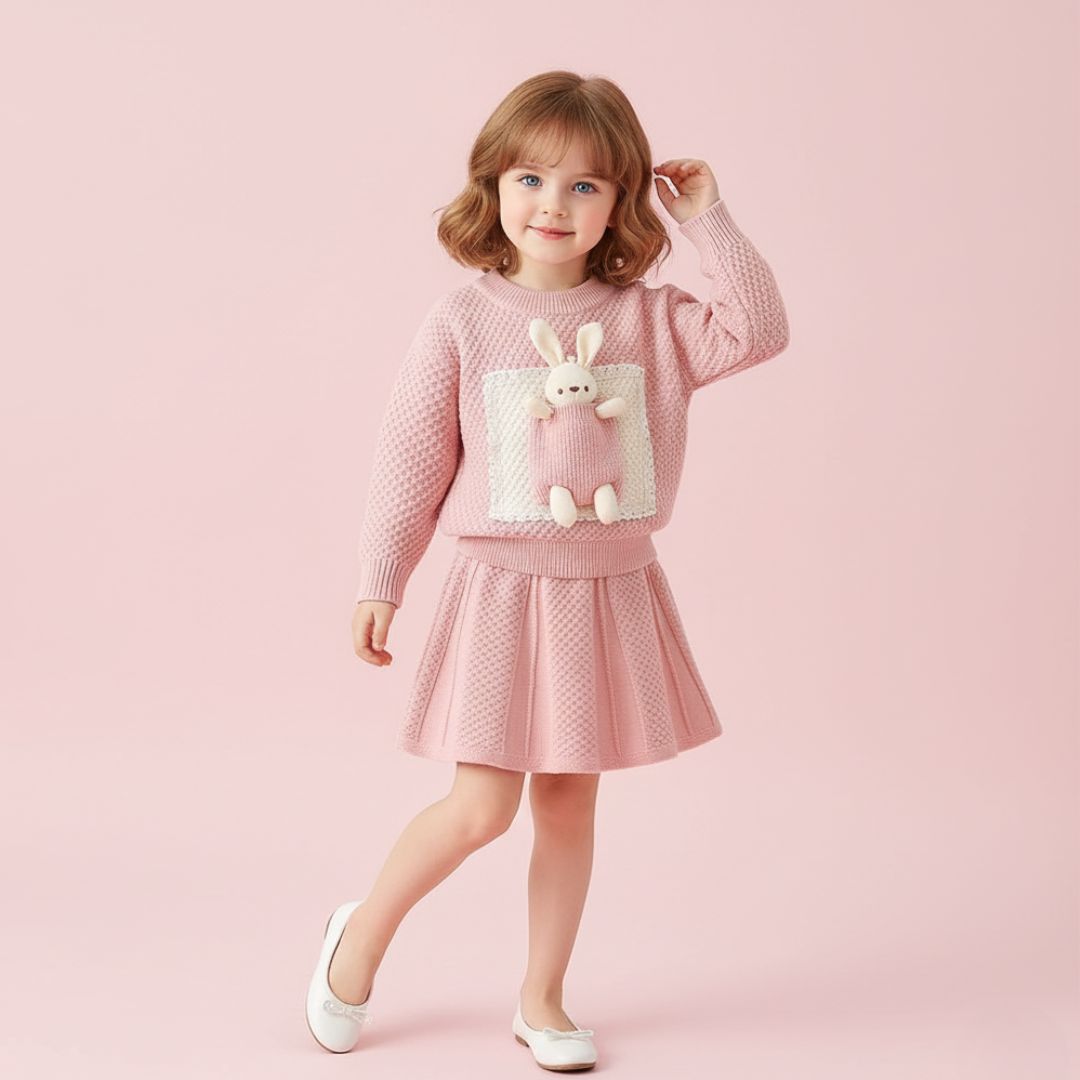 Bunny Pocket Knit Set