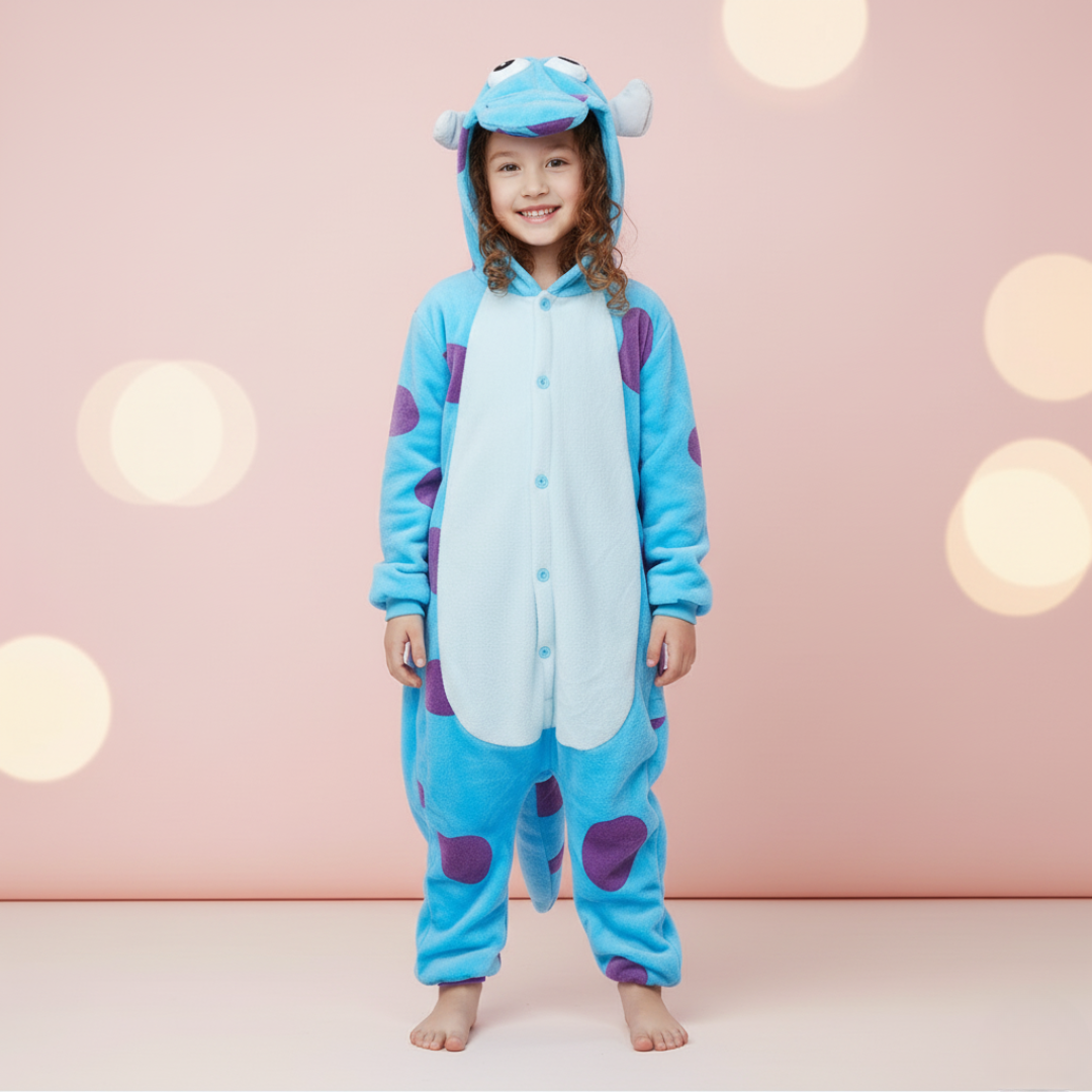 Blue Monster Kigurumi for Mom and Child