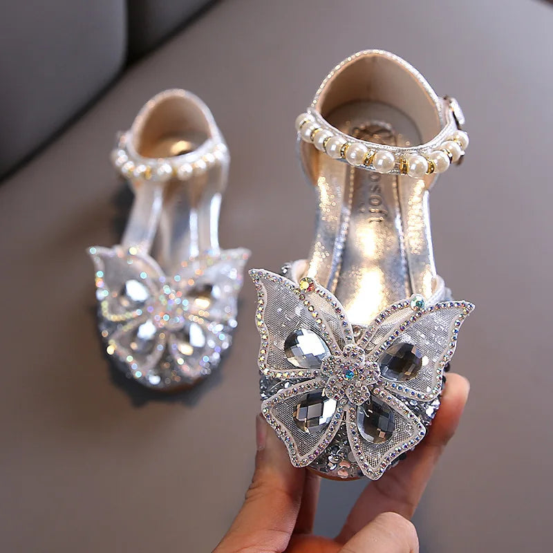 Girls' Party Shoes – Crystal Butterfly Edition