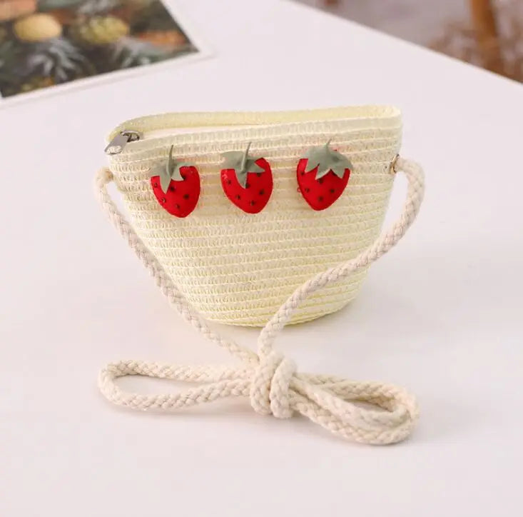 Strawberry Hat & Purse Set for Girls