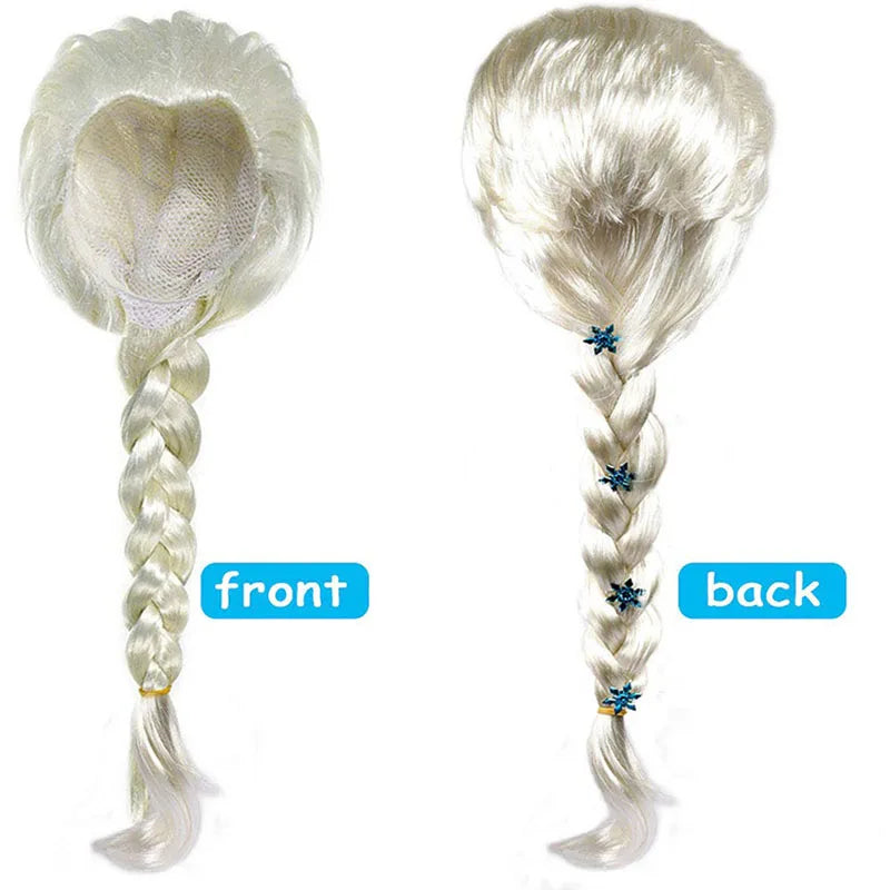 Ice Queen Princess Accessory Set – Wig, Crown, Wand & Gloves