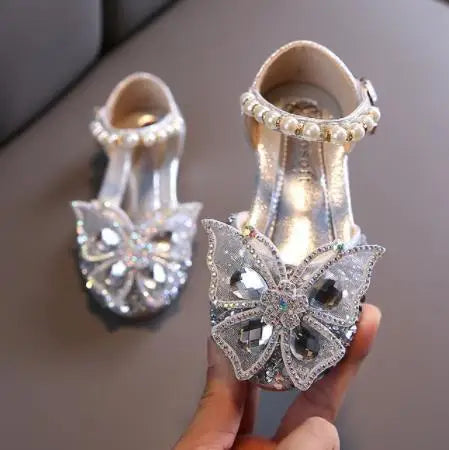 Girls' Party Shoes – Crystal Butterfly Edition