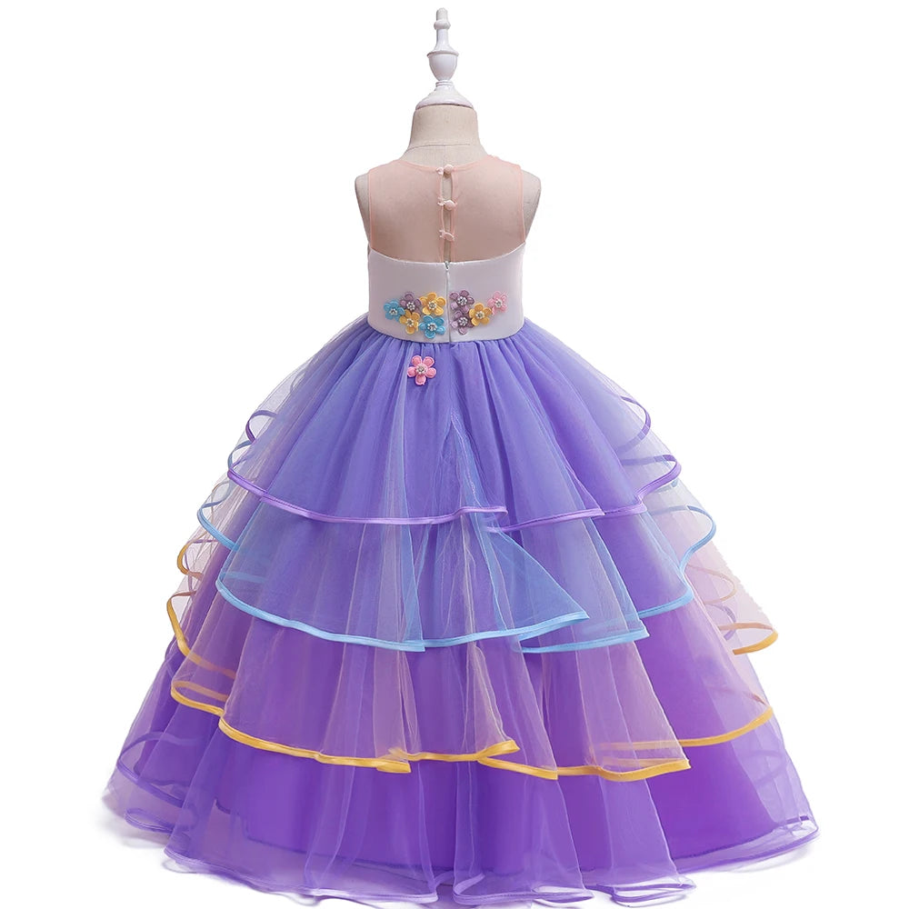 Magical Unicorn Princess Dress with Wings and Headband