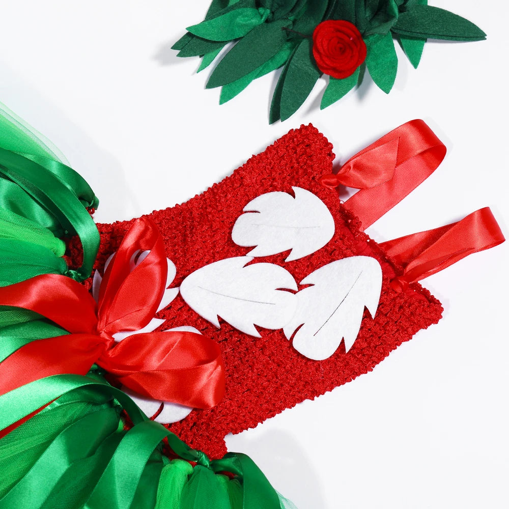 Hawaiian Island Girl Costume with Flower Tiara