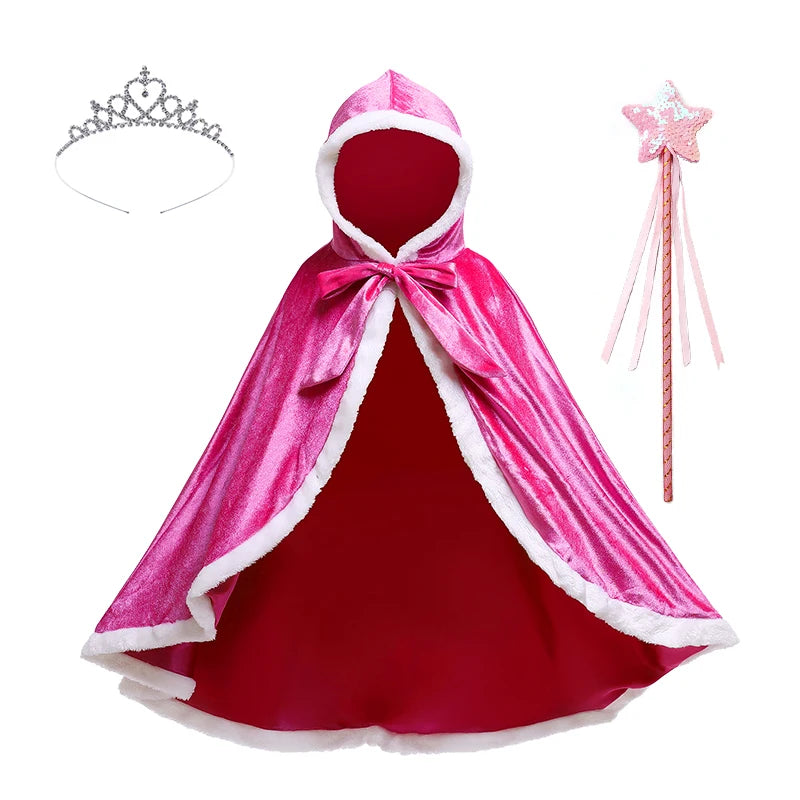 Enchanted Velvet Princess Cape Set