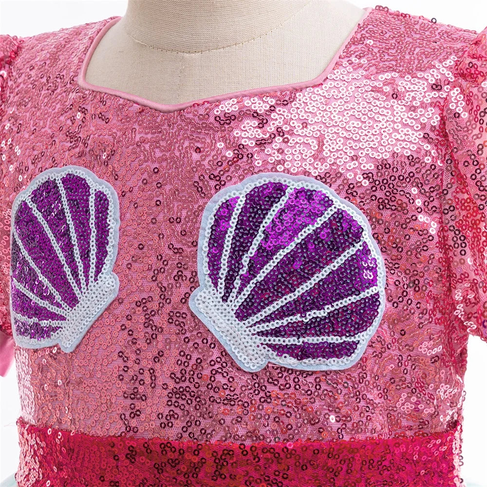 Rainbow Mermaid Princess Dress