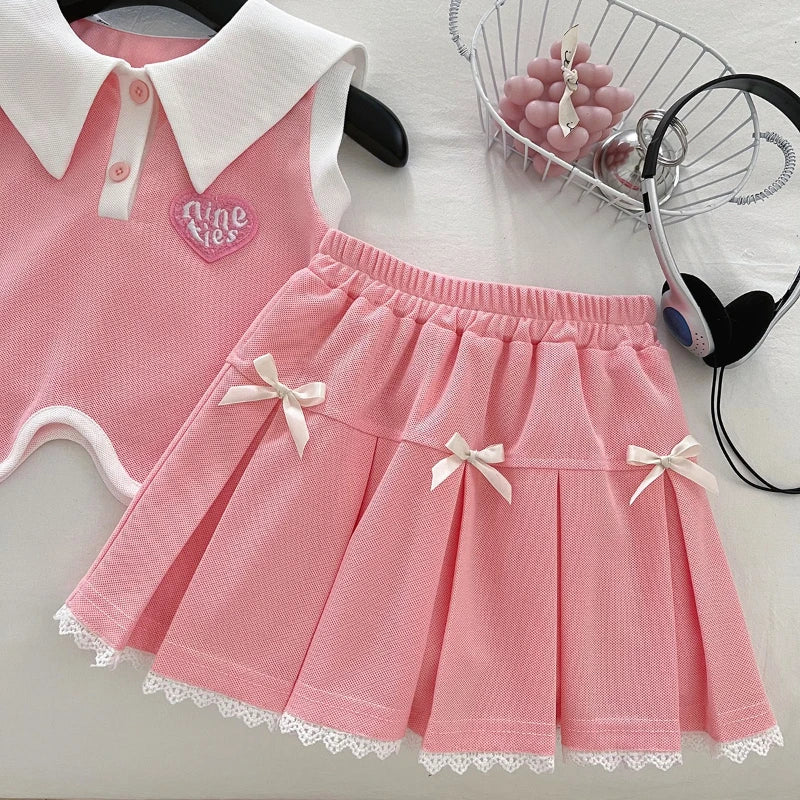 Pink Heart Girls Set