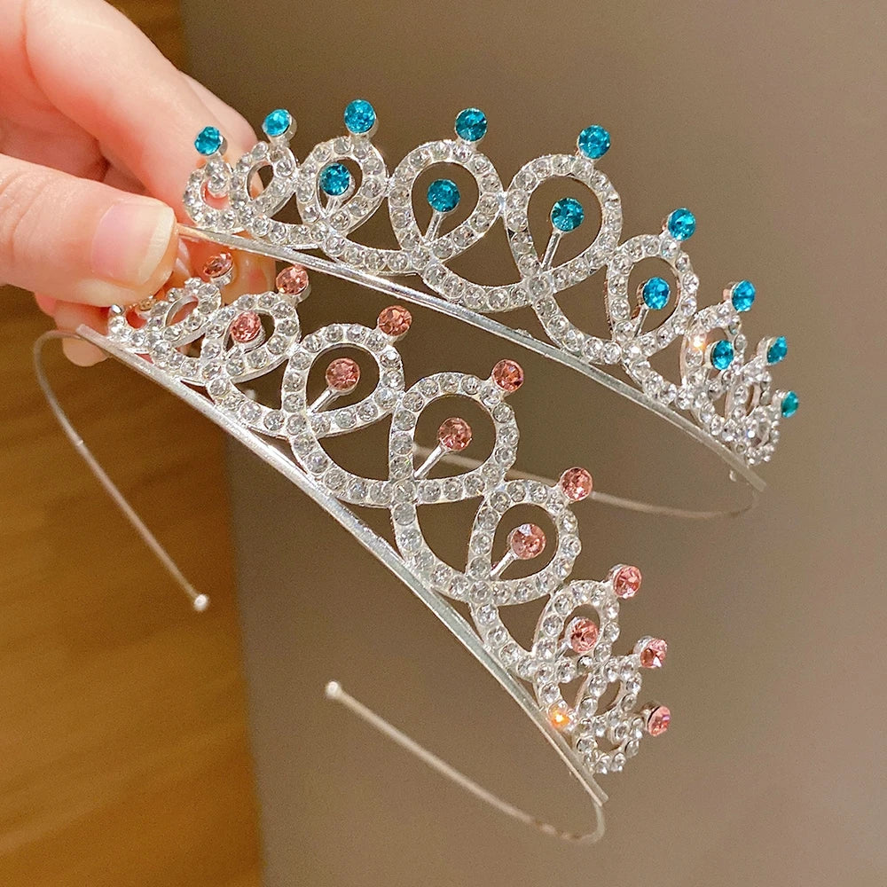 Princess Crown Tiara Set for Girls – 2 Pieces