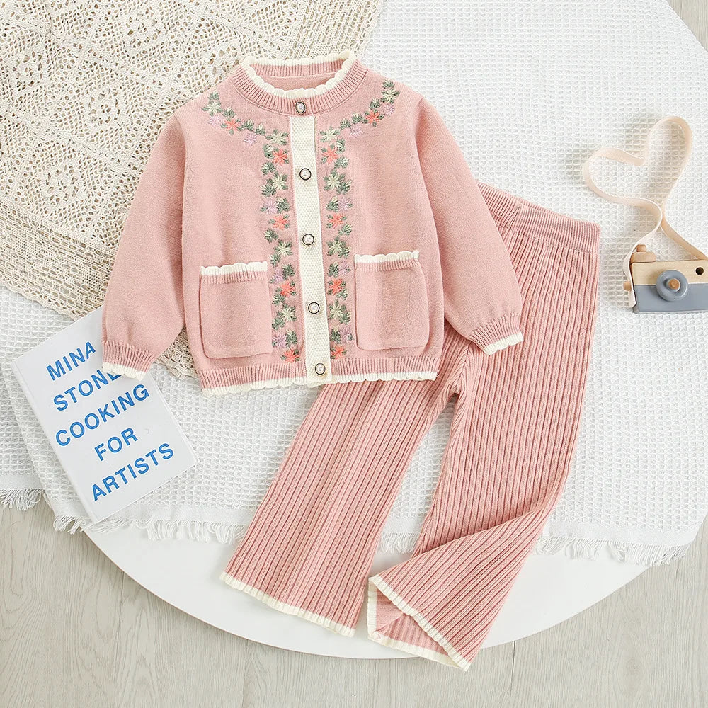 Blush Petal Knit Set – Where Sweetness Meets Comfort