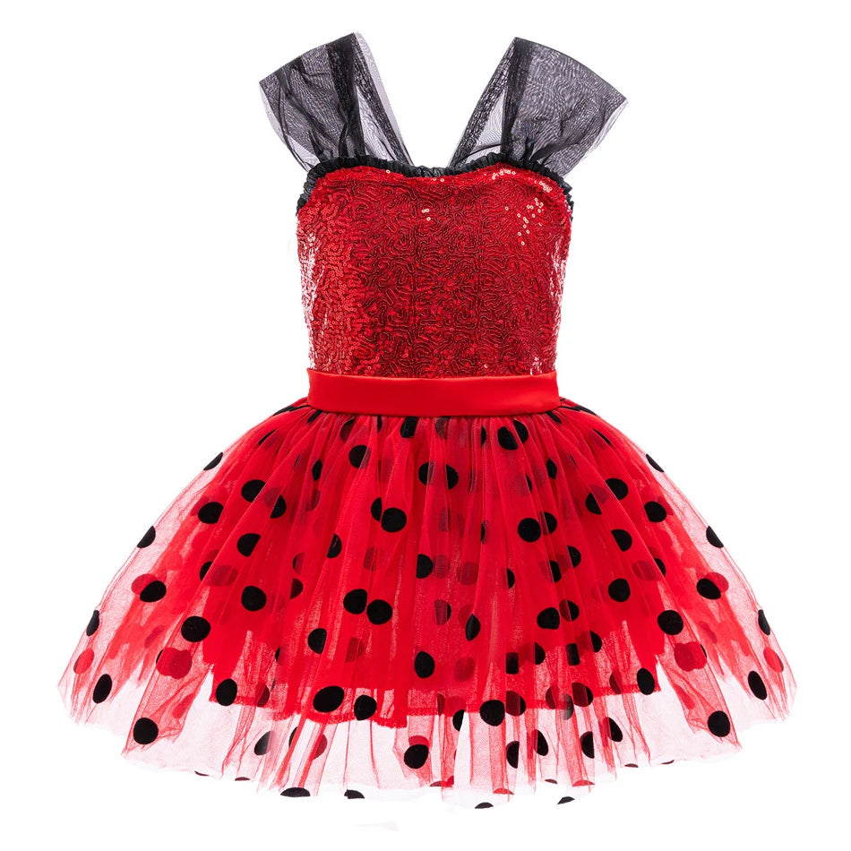 Red Polka Dot Hero Costume Complete Set with Accessories