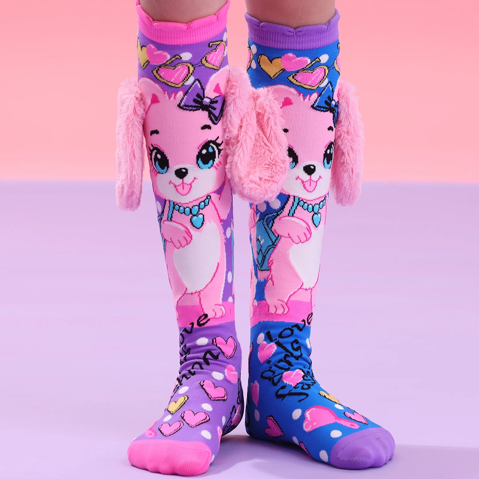 Puppy Love Knee-High Socks – With Floppy Plush Ears