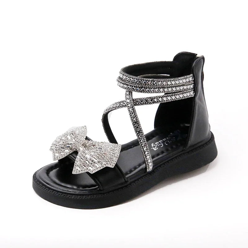Sparkle Bow Gladiator Sandals