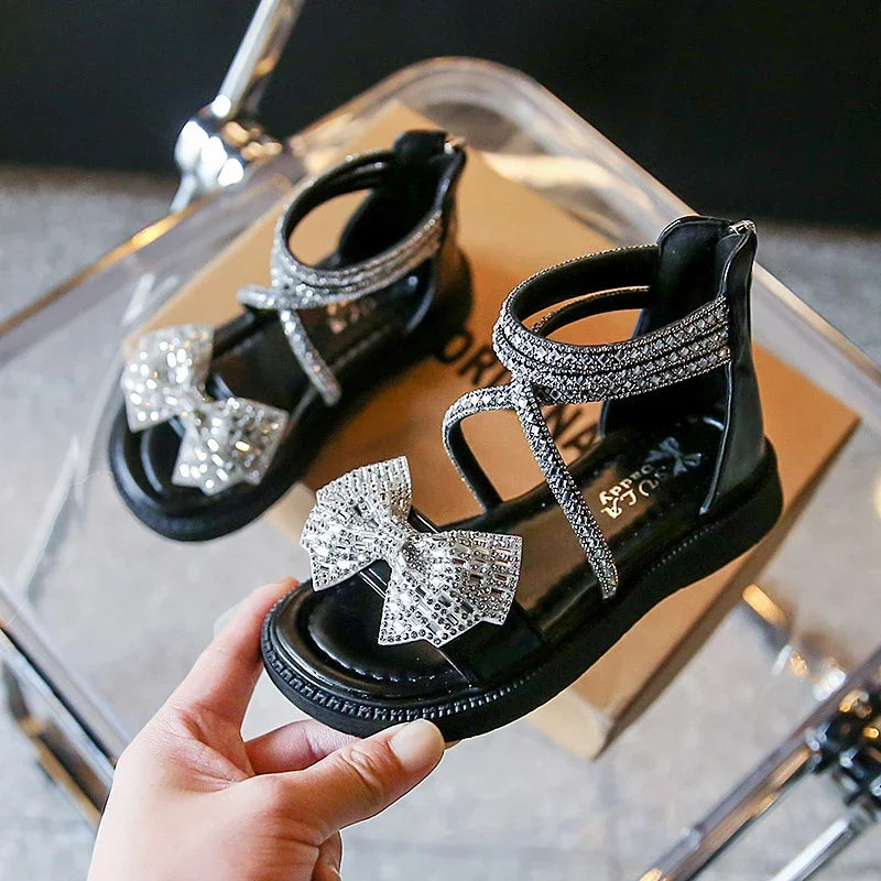 Sparkle Bow Gladiator Sandals
