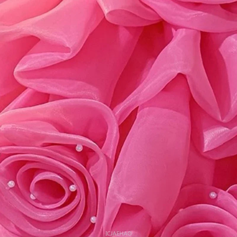 Luxury Pink Children's Dress with Bows