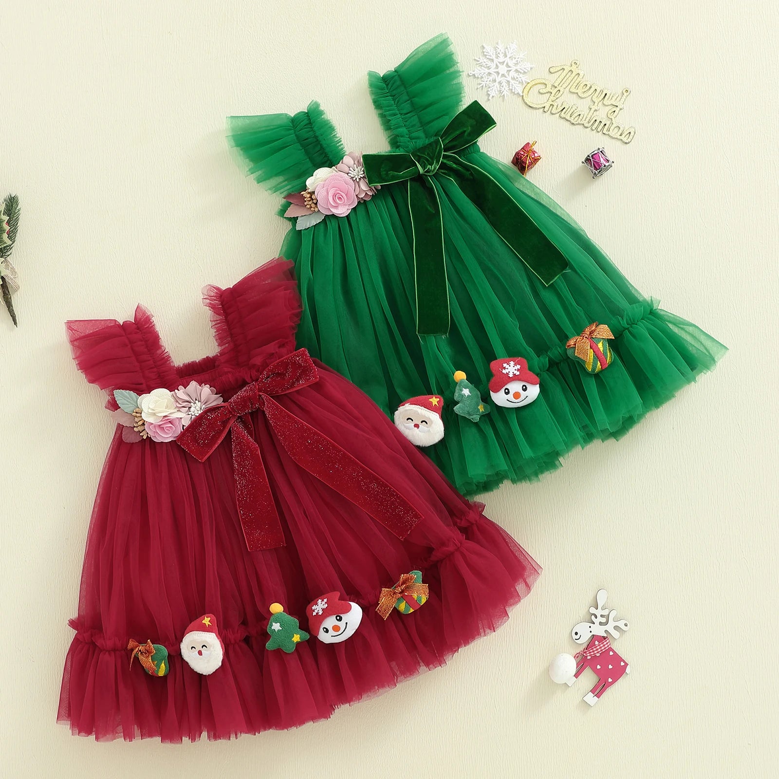 Christmas Charm Tulle Dress