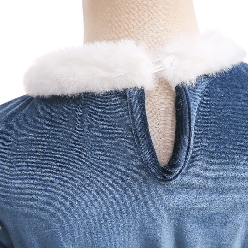 Winter Ice Princess Costume – Velvet & Snowflake Tulle