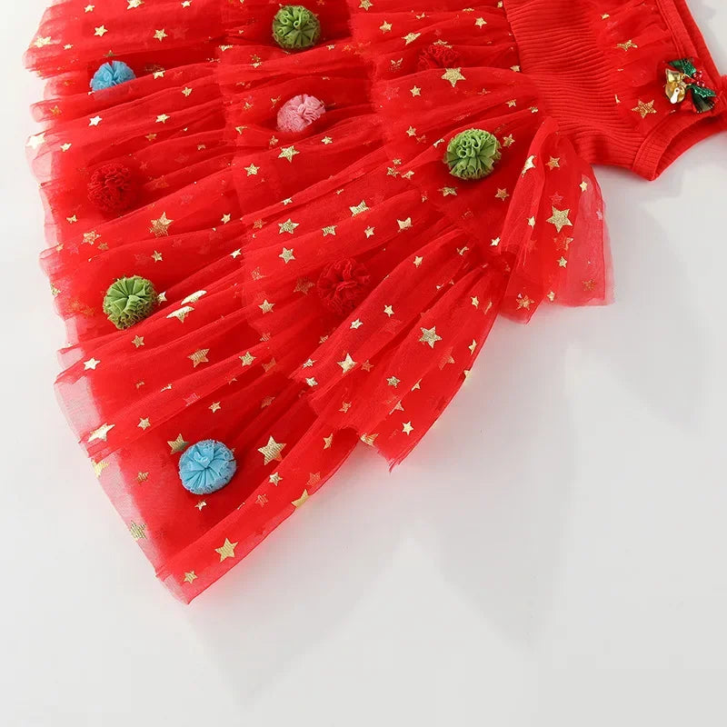 Holiday Tree Tulle Dress