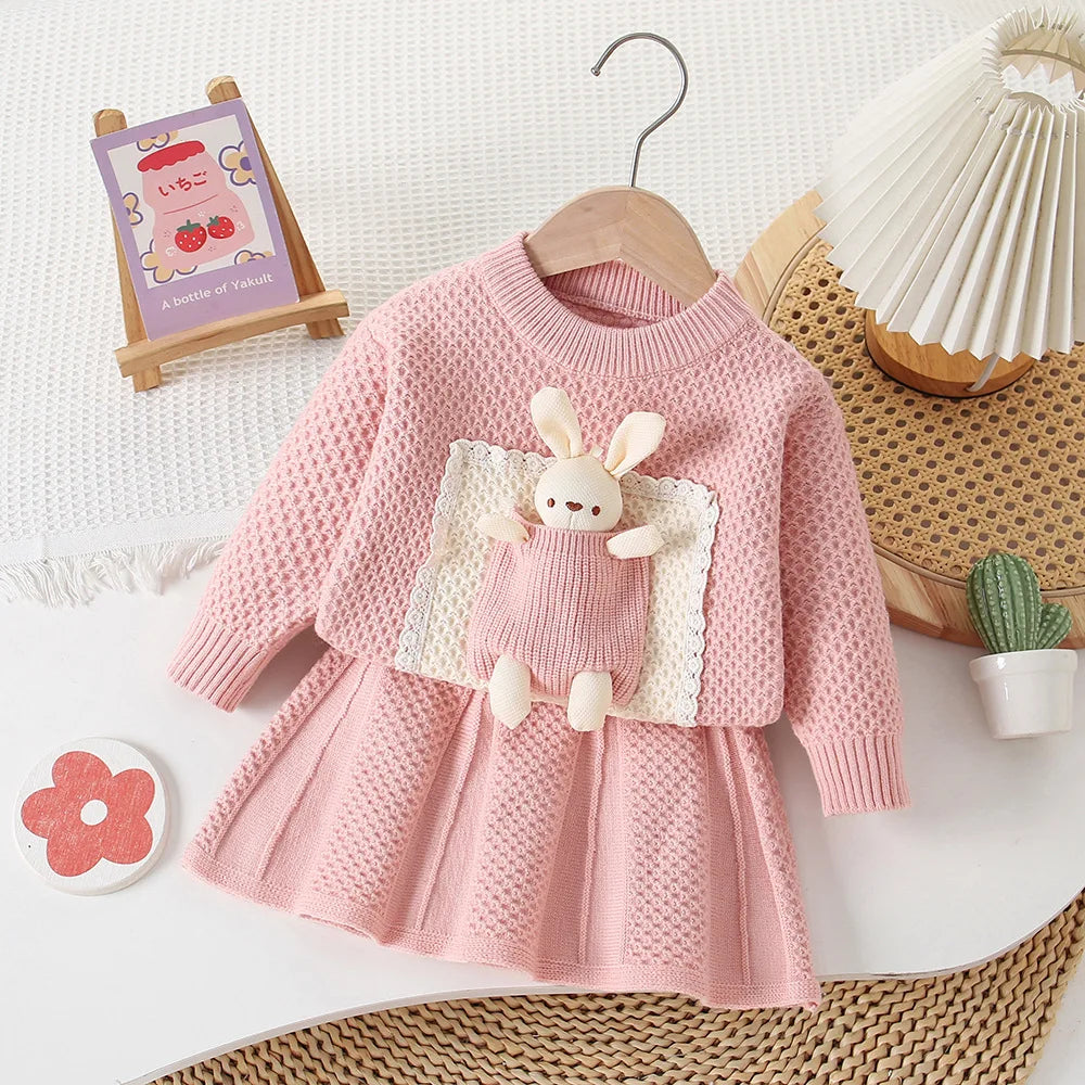 Bunny Pocket Knit Set