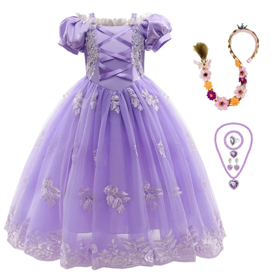 Purple Fairytale Princess Costume with Accessories