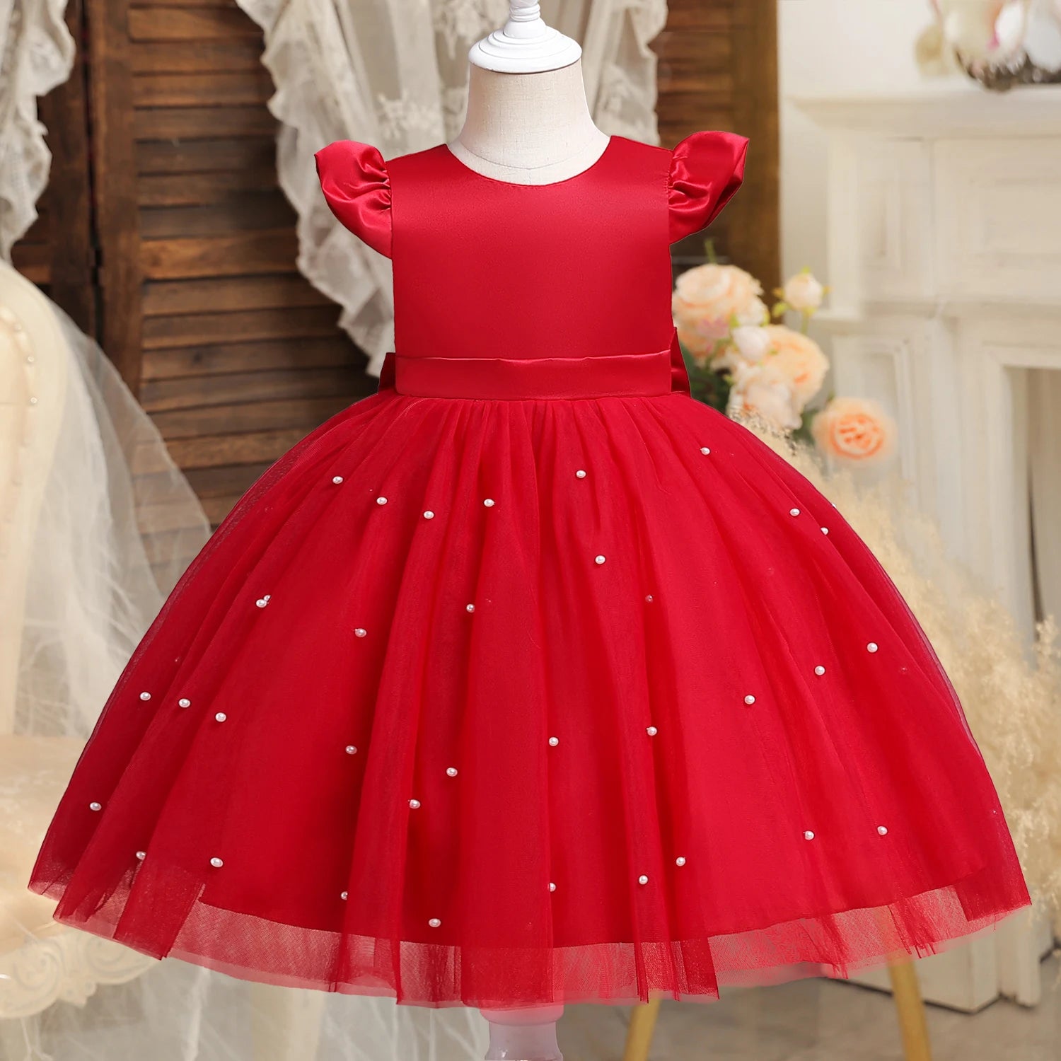 Alice Red Girls’ Party Dress