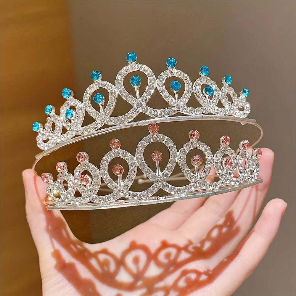 Princess Crown Tiara Set for Girls – 2 Pieces