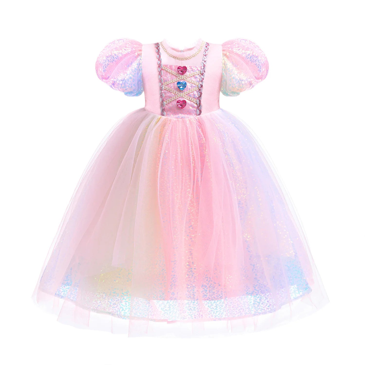 Rainbow Unicorn Princess Dress for Girls