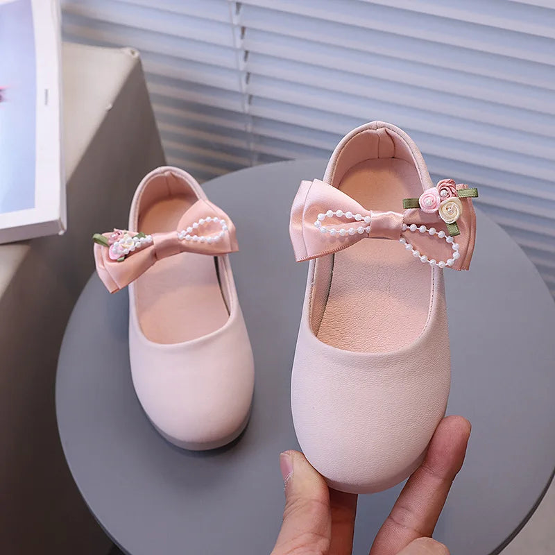 Sapatilha Infantil Elegance com Laço Floral