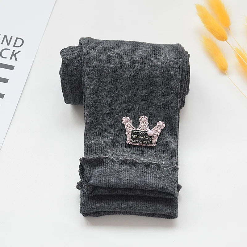 Princess Crown Leggings for Girls