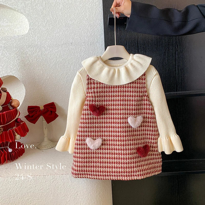 Sweetheart Cozy Dress – 2 Pieces