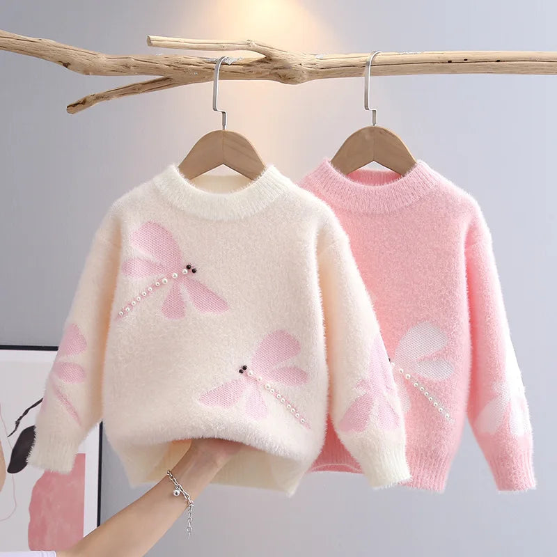 Pearl Dragonfly Knit Sweater