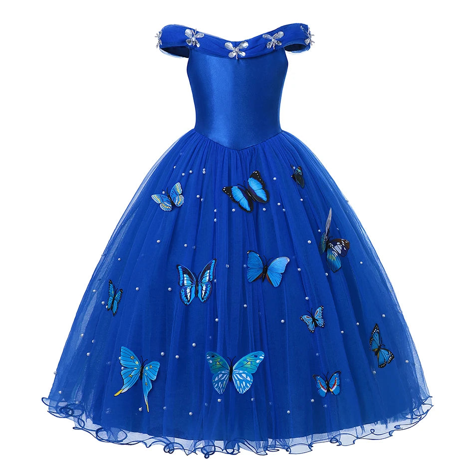 Midnight Bloom Butterfly Dress