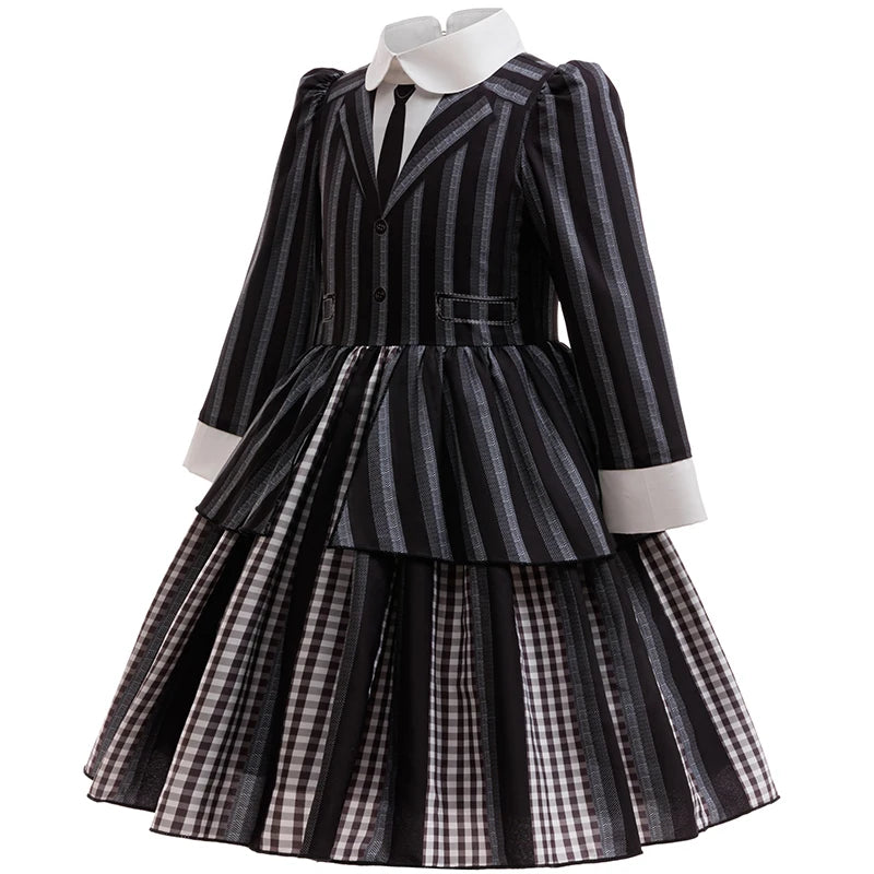 Striped Gothic Costume Dress