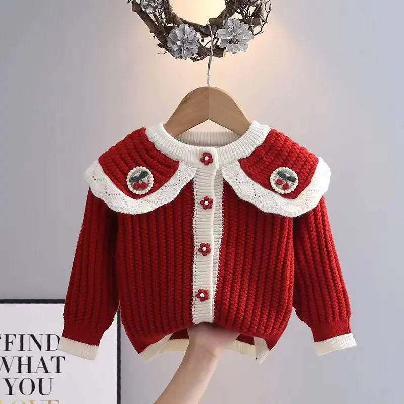 Berry Sweet Knitted Cardigan