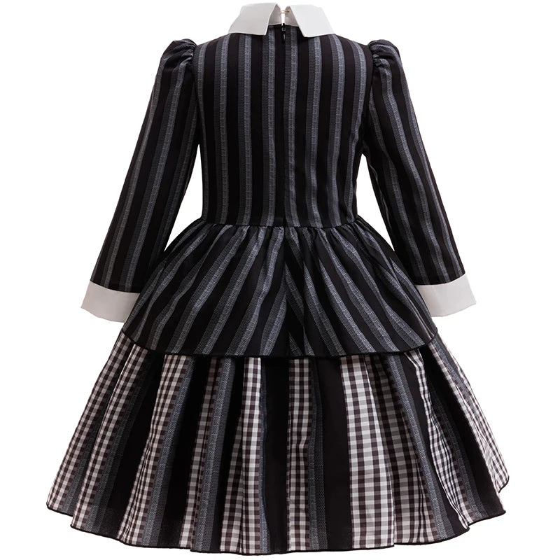 Striped Gothic Costume Dress