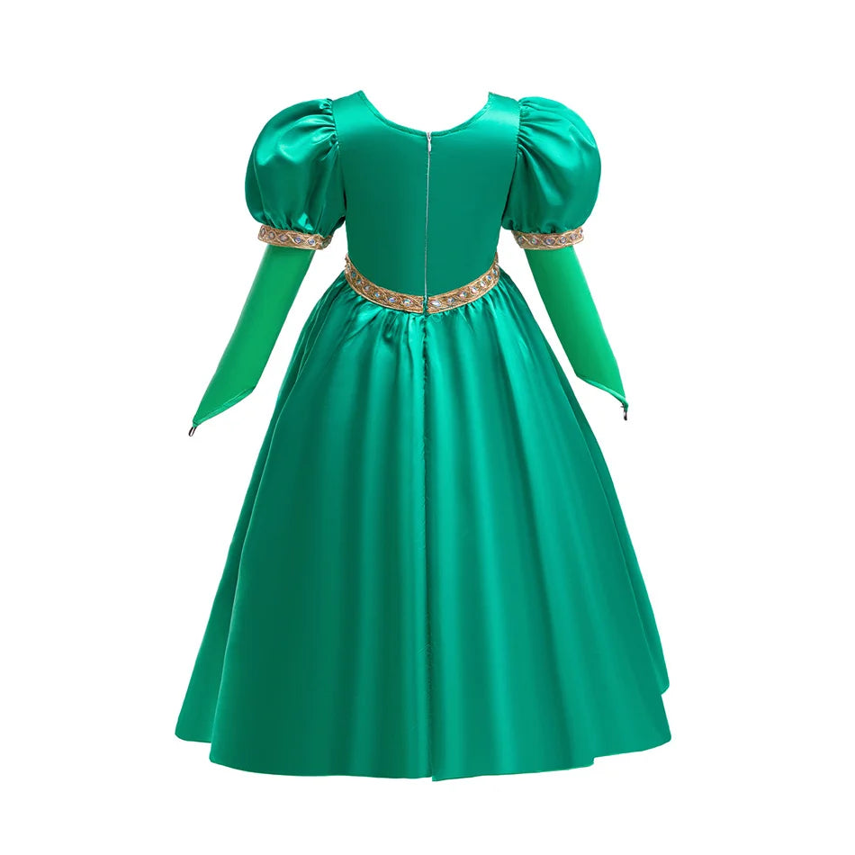 Green Forest Princess Costume with Accessories